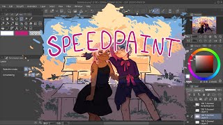 Speedpaint Clip Studio Paint EXStyle Study [upl. by Thorin]