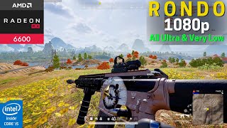 PUBG  NEW MAP RONDO  RX 6600 8GB  i5 12400F  1080p All Ultra amp Very Low  GPU Driver 23121 [upl. by Odnalra]