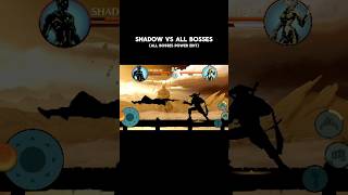 SHADOW VS ALL BOSSES  ALL BOSSES POWER EDIT  shdowfight2 shortsfeed [upl. by Odeen]