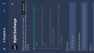 How to Connect Bybit Wallet To Xempire As Withdrawal  Find Xempire Tokens Deposit Address On ByBit [upl. by Arhat]