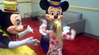 Taylor meeting Mickey and Minnie for the first time [upl. by Mw]