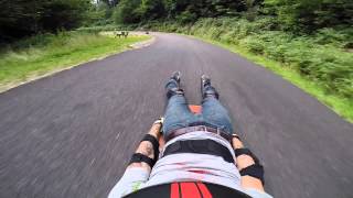 Alsace downhill Street Luge quotracequot [upl. by Nessej]