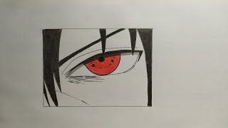 HOW TO DRAW SHARINGAN EYE  EASY STEP BY STEP DRAW [upl. by Ria]