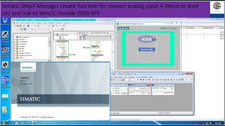 S7300 tutorial using analog input scaling of level radar420mA convert to level silo tons [upl. by Hitchcock119]