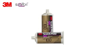 3M™ SCOTCHWELD™ EPOXY STRUCTURAL GLASS ADHESIVE DP100 PLUS  FLEXIBLE AND PERMANENT BONDS [upl. by Ellimac]