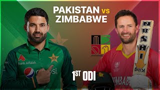 🔴 Live Pakistan Vs Zimbabwe Live – 1st ODI  PAK Vs ZIM Live  Pakistan Live Match Today [upl. by Gonnella]