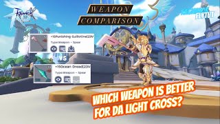 Ragnarok Mobile  EQ Comparison  Weapon  Ocean Dread vs Punishing Guillotine Part 1 [upl. by Hatokad]