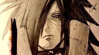 ASMR  Pencil Drawing 81  Madara Request [upl. by Bogart803]