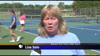 Brainerd Girls Tennis  Lakeland News at Ten  August 27 2015 [upl. by Benco]