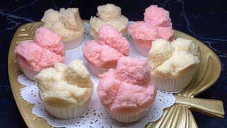 Steamed Rice Cupcakes Rice Huat Kuih 米发糕 个个开花！糯而不粘牙！ [upl. by Leong]