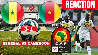 Senegal vs Cameroon 31 Live Africa Cup Nations AFCON Football Match Score Teranga Lions Highlights [upl. by Stoller812]