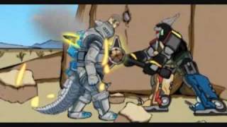 Mechagodzilla Vs Megazord [upl. by Onivag]