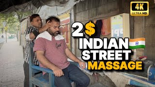 2 Head amp Back Massage in 🇮🇳 Street Barber Pradeep asmr indianbarber sensoryoverload relaxation [upl. by Ricker]