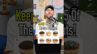 Keep 4 Cut 5 Donuts Which Are You Cutting shorts food dessert donuts oreo frosting [upl. by Noyahs]