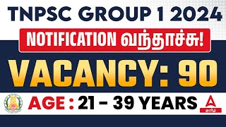 TNPSC Group 1 Notification 2024 Out 🔥 Group 1 Notification Syllabus Age and Qualification Details [upl. by Undine]