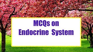 RRBAIIMSESICNEETGNSTPNSTMCQs on Endocrine System [upl. by Tremaine750]