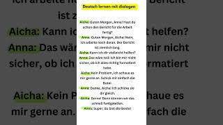 Deutsch lernen mit dialogen a1 a2 b1 Deutsch sprechen und hören German conversation speak German [upl. by Retsof]