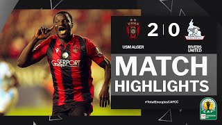 TotalEnergiesCAFCC  HIGHLIGHTS  USM Alger 🆚 Rivers United  QuarterFinals 2nd Leg  202324 [upl. by Sada586]