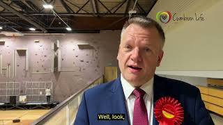 Nick ThomasSymonds MP talks about winning the Torfaen seat for the third time [upl. by Lleon534]