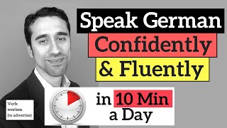 Learn to Speak German Confidently in 10 Minutes a Day  Verb werben to advertise [upl. by Dovev]