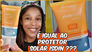 RESENHA NOVO PROTETOR SOLAR PHOTOAGE WATER DA DERMAGE  Substitui o antigo protetor solar da ISDIN [upl. by Warfourd131]