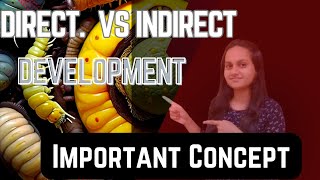 What is difference between direct and indirect development neet biology animalkingdom [upl. by Gnouhk770]