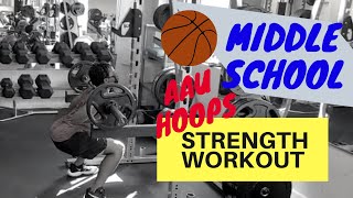 AAU Middle School Junior High Basketball STRENGTH Workout  Coach Lyonel Anderson [upl. by Ardek87]