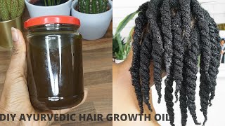 DIY Ayurvedic Hair Oil for Extreme Natural Hair Growth and Retention  Limitless Bloom [upl. by Aserehtairam562]