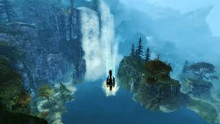 Guild Wars 2  Drizzlewood Coast Map Showcase on my Griffon [upl. by Robinett]