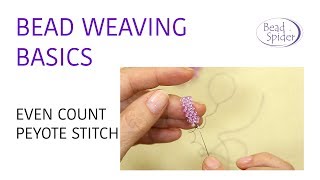 Peyote Stitch Tutorial Bead Weaving Basics [upl. by Ynnot]