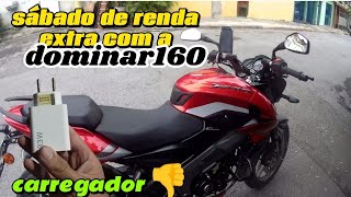 ⚠️200 km rodados com a DOMINAR 160 na RENDA EXTRA carregador me frustrou motovlogger [upl. by Eserehs398]