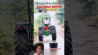 Joni Bhai barish me 🥰 nishudeswalstunt Dheeruvlog shortsviral shortvideos [upl. by Hartzke]