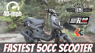 THE LAST 2STROKE 50cc SCOOTER  Roughhouse R50 Sport from Genuine Scooter Company [upl. by Eudo]