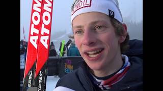 Ansgar Evensen  vinnerintervju JuniorNM langrenn sprint 2018 [upl. by Stelle166]