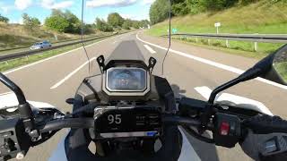 Honda XL750 Transalp 2023 Top Speed GPS Autobahn [upl. by Sheryle373]