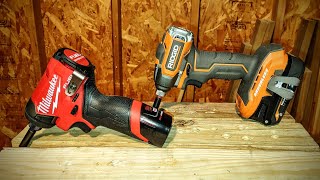 Milwaukee M12 Gen3 vs Ridgid Subcompact Gen1 Impact Driver [upl. by Nodnerb385]