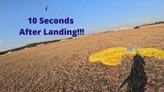 Helicopter Cuts My Paramotor Flight Short [upl. by Cavuoto983]