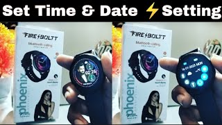 firebolt smart watch me time kaise set kare  how to set time amp date smartwatch set time smartwatch [upl. by Particia]