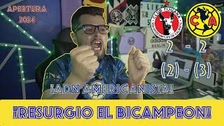 REACCION XOLOS 2 22 3 AMERICA SUFRIDO PASE A LIGUILLA TODOS NOS TIENEN MIEDO PLAYIN [upl. by Melessa]