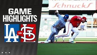 Dodgers vs Cardinals Game Highlights 81724  MLB Highlights [upl. by Asilim]