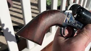 Pietta Colt 1861 Navy revolver grip stock refinish [upl. by Carroll]