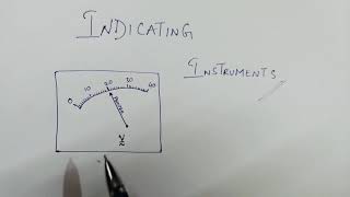 Indicating instruments working principles in TELUGU [upl. by Oivat]