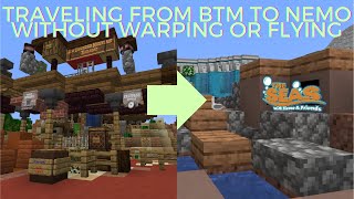 MCParks Minecraft  Traveling from BTM to Nemo without Warping or Flying [upl. by Krall90]