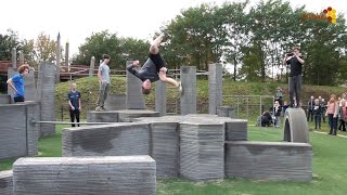 Freerunbaan in de wijk Heeswijkse Kampen in Cuijk [upl. by Eetsirk]