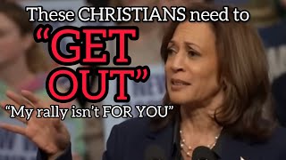 Kamala Harris MOCKS Man Who Shouted quotJesus Is Lordquot At Her Rally [upl. by Aitenev175]