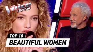 Most BEAUTIFUL WOMEN in The Voice History [upl. by Rutter]