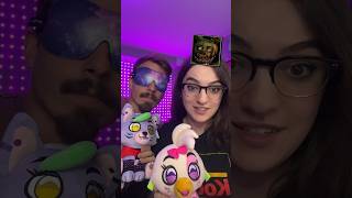 BF GUESSES FNAF ANIMATRONICS WHILE BLINDFOLDED fnaf fivenightsatfreddys fnafgame [upl. by Lennej101]