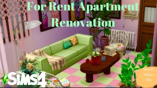 Renovating This For Rent Apartment The Sims 4 SPEED BUILD [upl. by Yrrat]