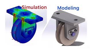 Solidworks and simulation tutorial cable pulley [upl. by Aicella879]