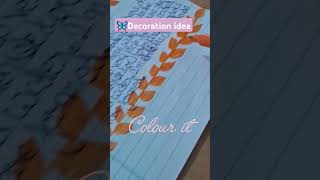 Decoration idea for school notebooks For students art cute decration  Shots [upl. by Milty291]